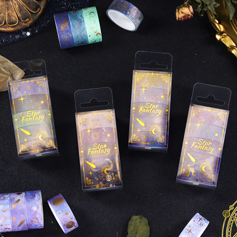 Star Fantasy Bronzing & Paper Tape Gift Box, 2m - ViktaShop