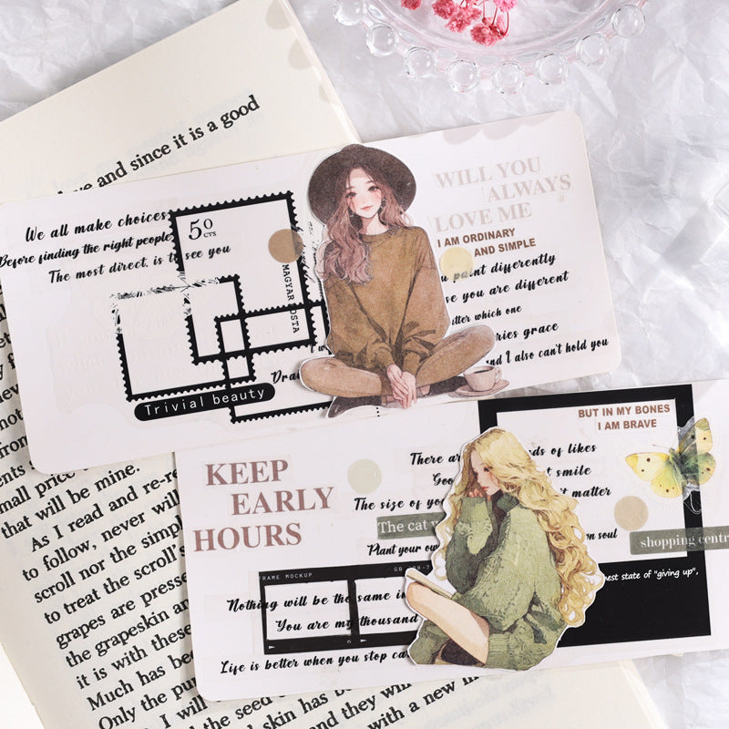 English Rhyme Transparent PET Stickers - Waterproof, 4 Options - ViktaShop