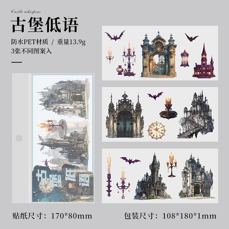 Time Notes Series PET Sticker Pack, 12 Options - ViktaShop