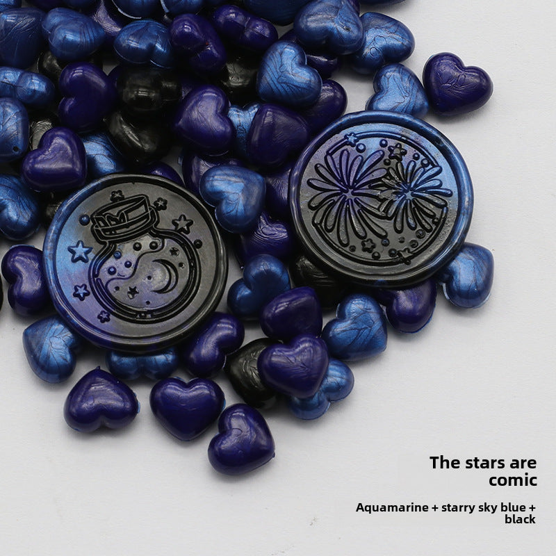 Colorful Heart-Shaped Fire Paint Wax Grain - ViktaShop