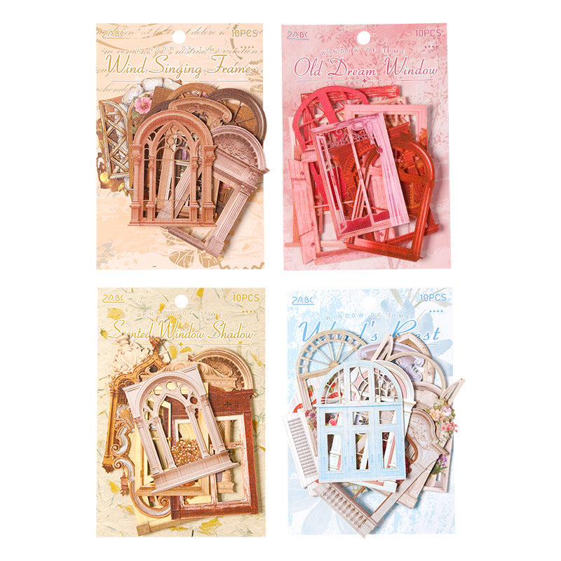 Window Series Material Paper - Old Dream Lattices, 4 Options - ViktaShop