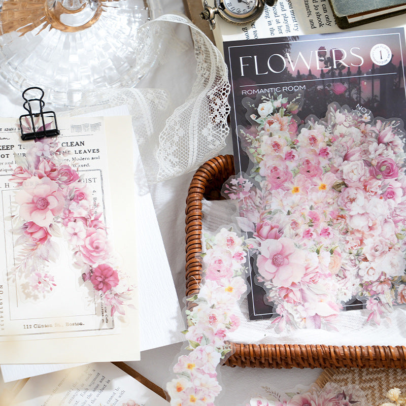 Twilight PET Flower Sticker Bag – Floral Theme, 8 Options - ViktaShop