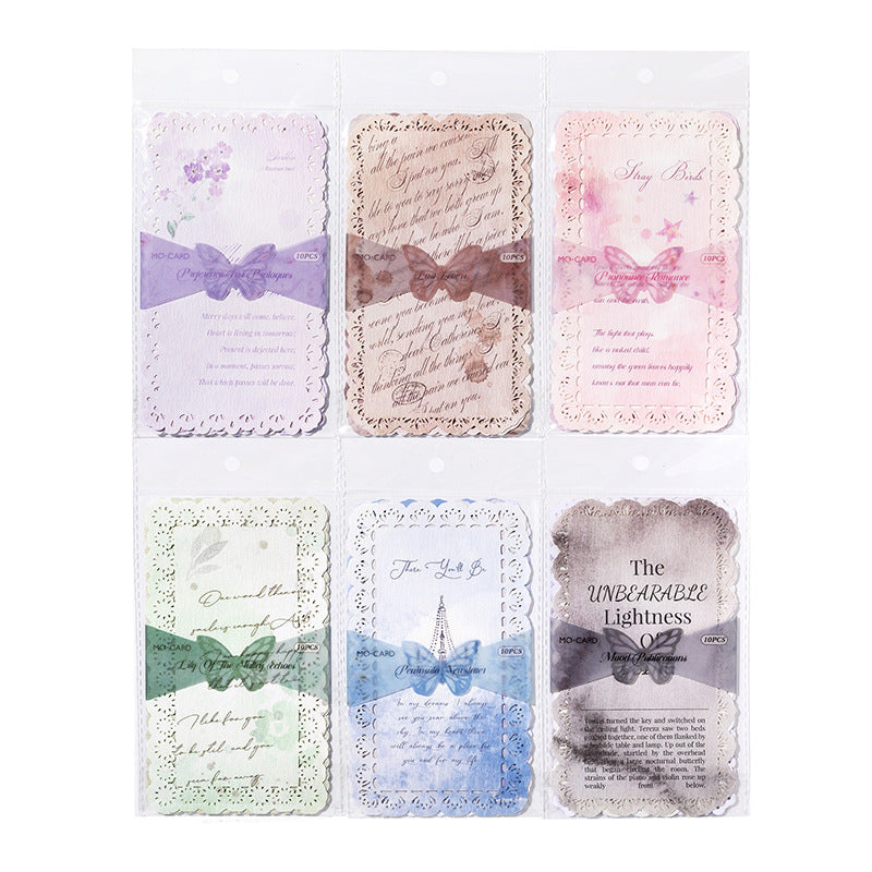 Paper Hollow Lace - Love Words Series, 10 Pcs - ViktaShop