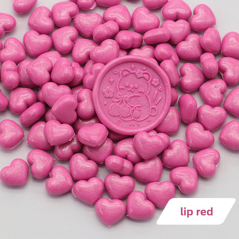 Colorful Heart-Shaped Fire Paint Wax Grain - ViktaShop