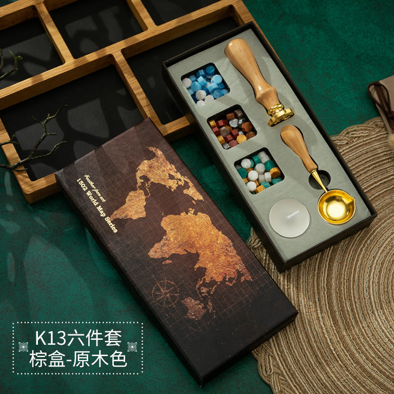 Retro Fire Paint Seal Gift Box Set – Full Artistic Wax Seal Kit, Wholesale - ViktaShop