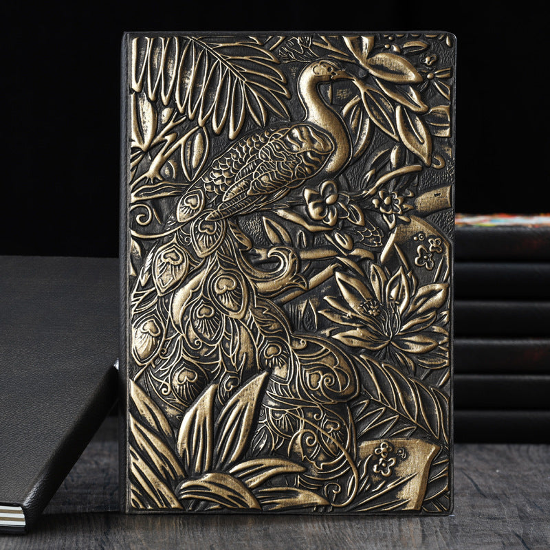 A5 Peacock Hardcover Business Notebook, 4 Options - ViktaShop