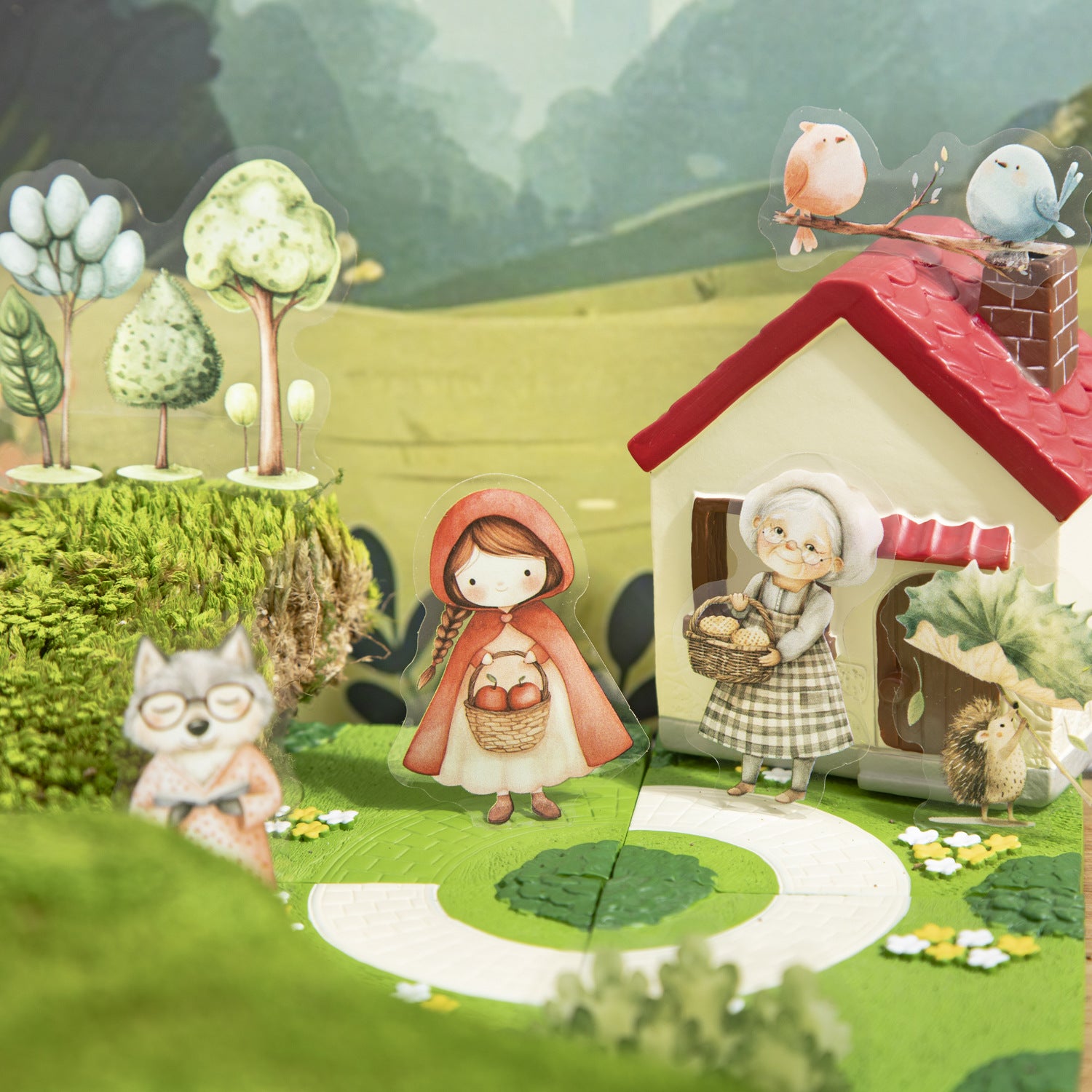 Little Red Riding Hood Series PET Stickers, 6 Options - ViktaShop