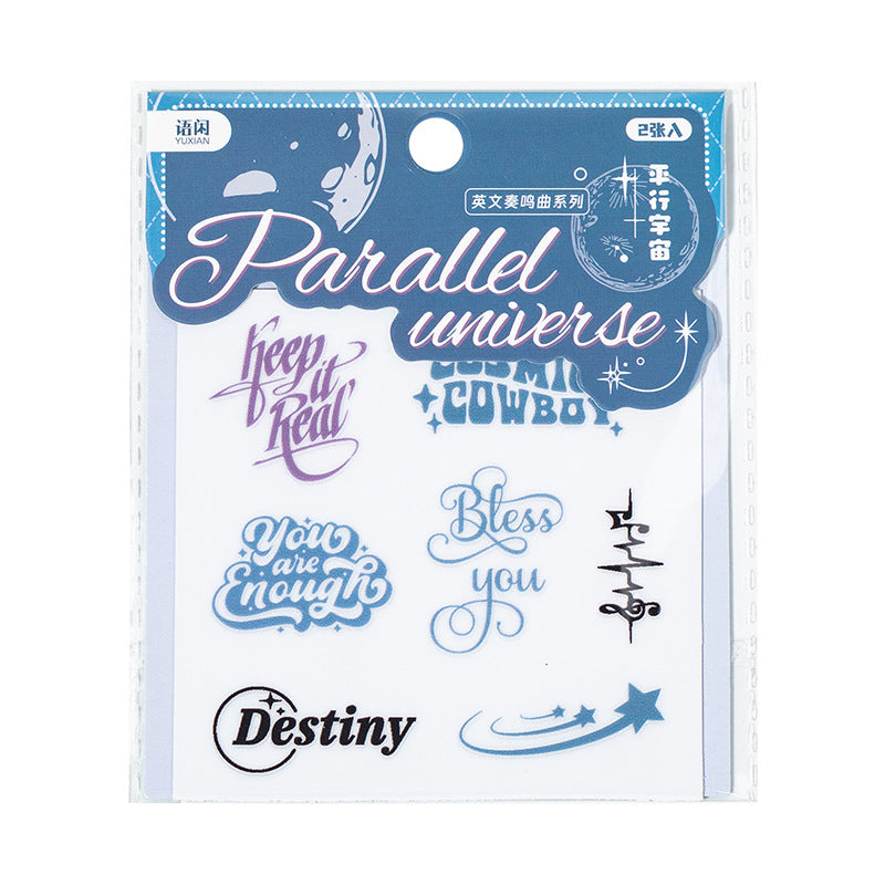 English Sonata Crystal Transfer Stickers - 4 Pcs - ViktaShop
