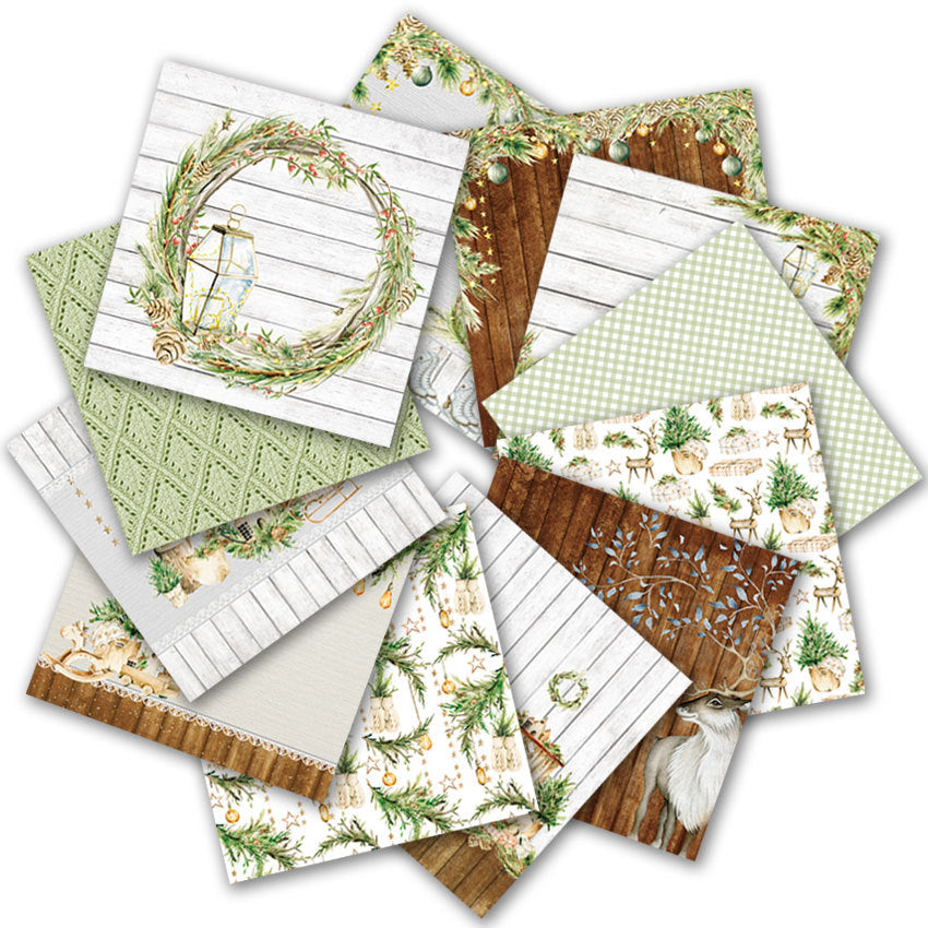 Christmas Background Pattern Paper - 24 Sheets - ViktaShop