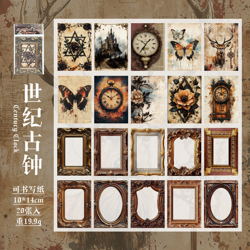 Black Flame Rose Material Paper, 20 Pcs - ViktaShop