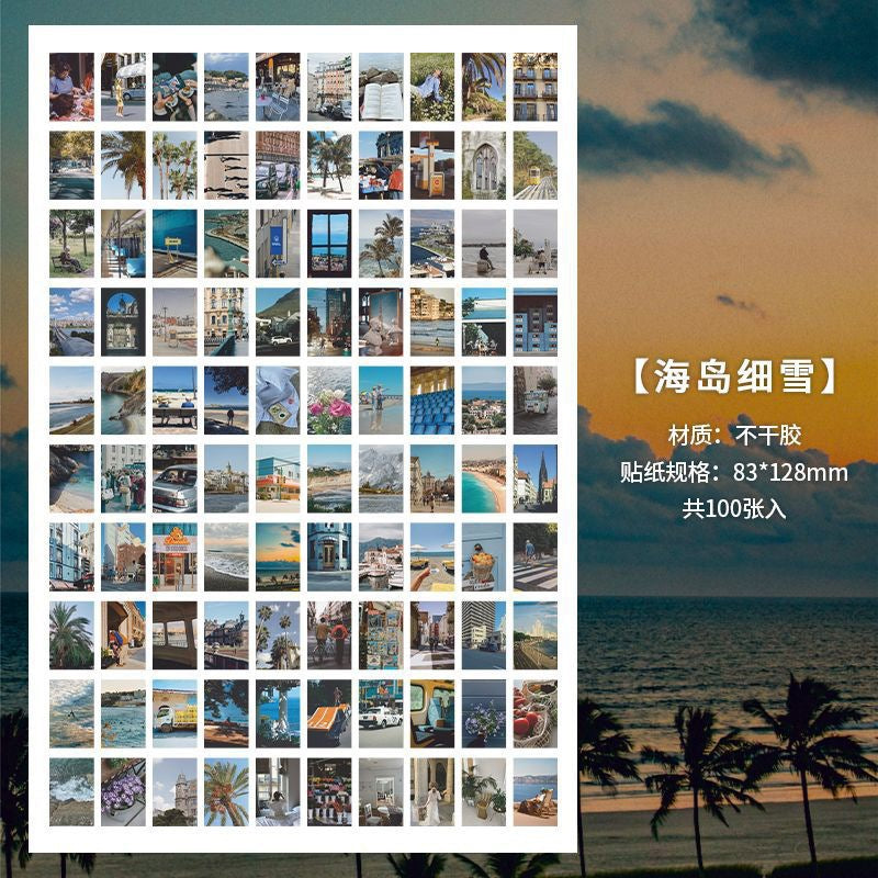 Romantic Literature & Art Stickers – England INS Style, 100 Sheets - ViktaShop