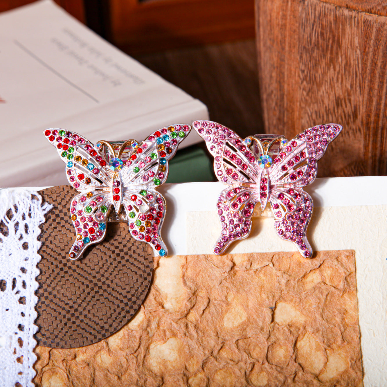 Retro Metal Butterfly Clip – Custom Journal Stationery Clip, 4 Options - ViktaShop