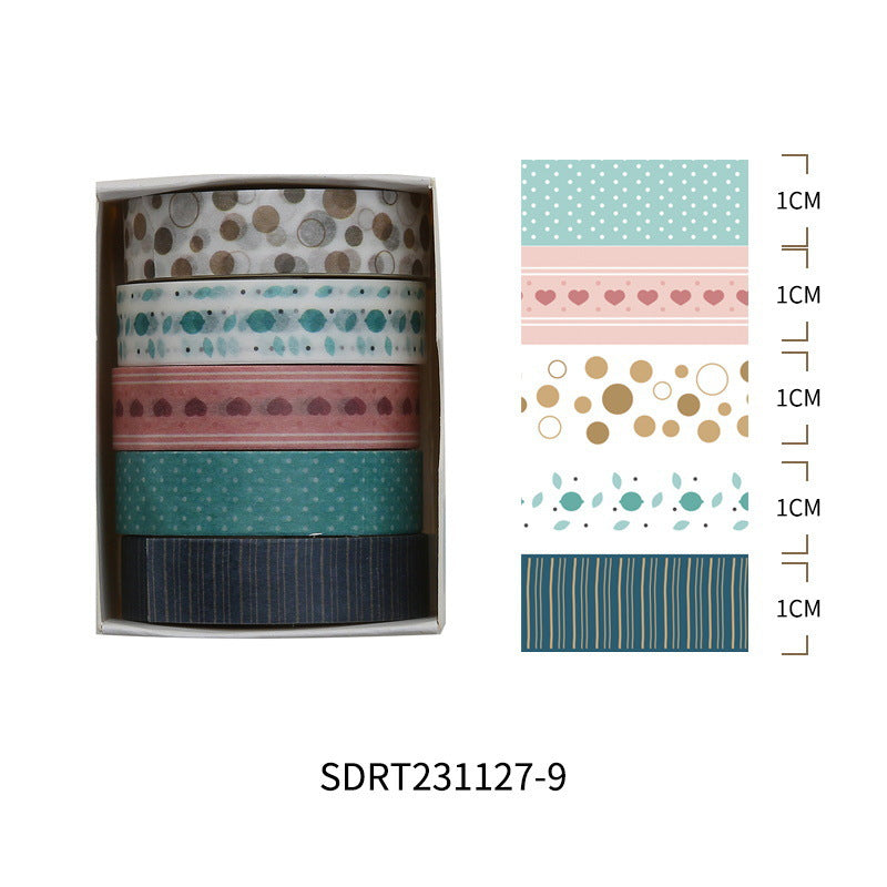 Salt Sunseeker Series – Retro Style Paper Washi Tape Set, 2m - ViktaShop