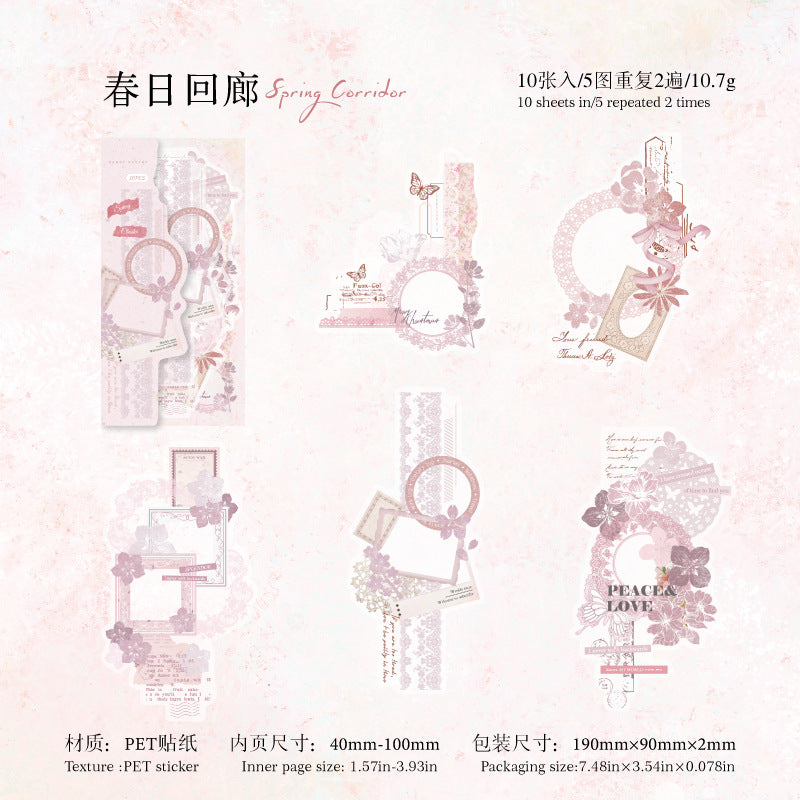 Love Intertwined Series PET stickers - 10 Sheets - ViktaShop