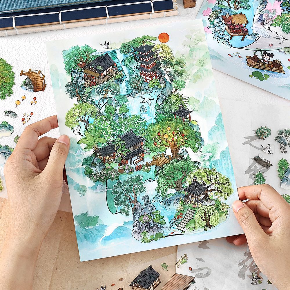 3D Landscape Stickers - Mountain Series - ViktaShop