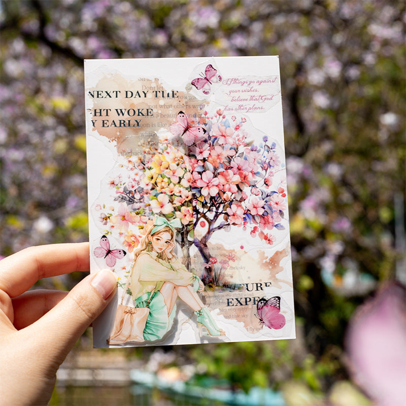 PET Tape – Blooming Forest Tree Series, 2m - ViktaShop