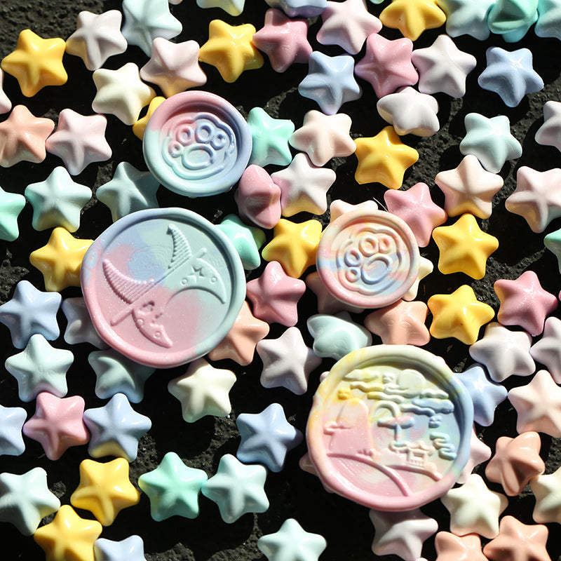Macaron Color Star Spark Fire Paint Wax Granules Set - ViktaShop