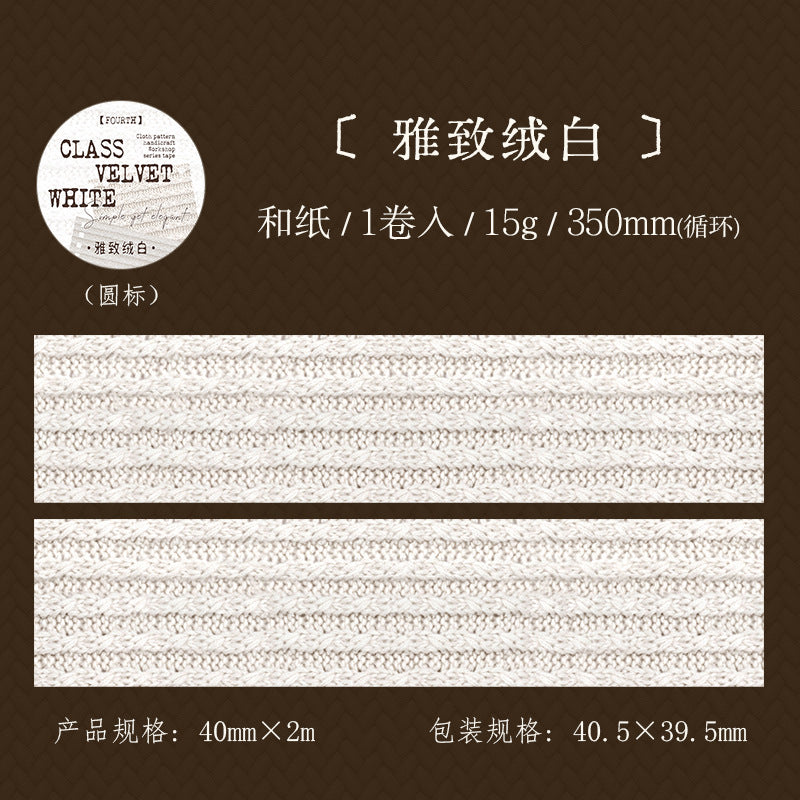 Cloth Pattern Tape – Seamless Cloth Pattern, Retro Decorative Tape, 3.5m - ViktaShop