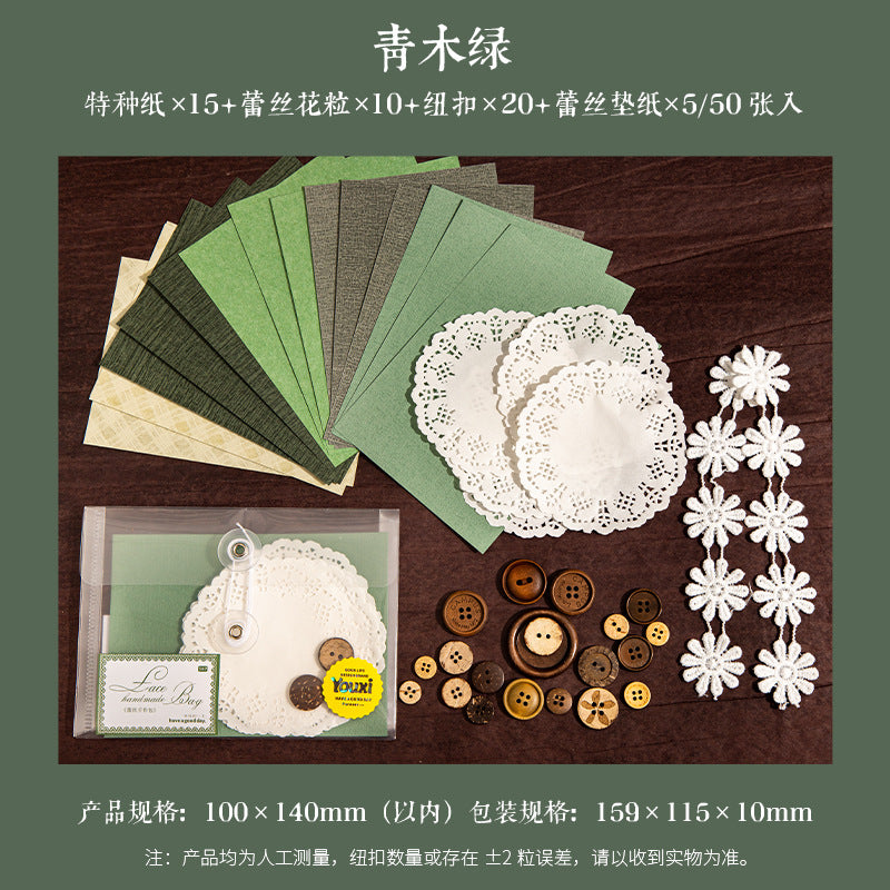 Lace Handmade Series, Background Decoration Material Bag, 4 Options - ViktaShop