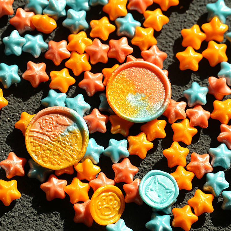 Macaron Color Star Spark Fire Paint Wax Granules Set - ViktaShop