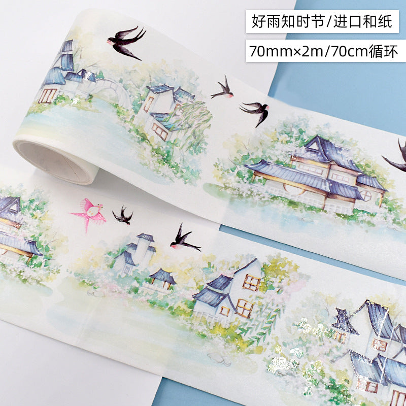 Antique Landscape Building Tape - Special Oil & Paper - 2m - ViktaShop