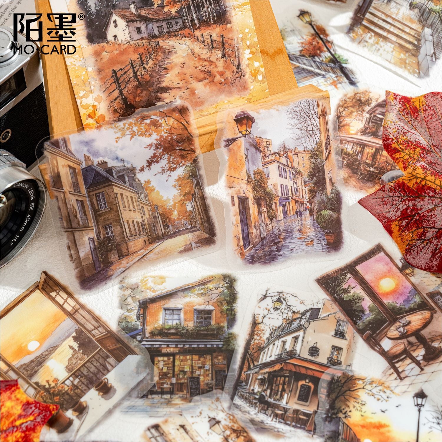 Street Stroll PET Landscaping Stickers, 15 Pcs - ViktaShop