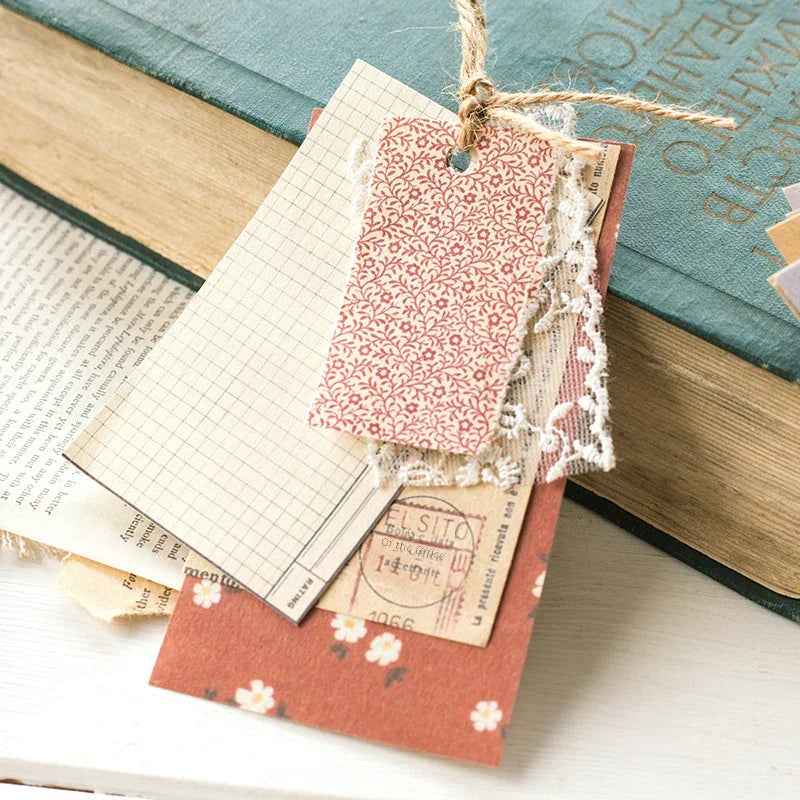Village Garden Series Decorative Paper for Scrapbooking, 60 Pcs
