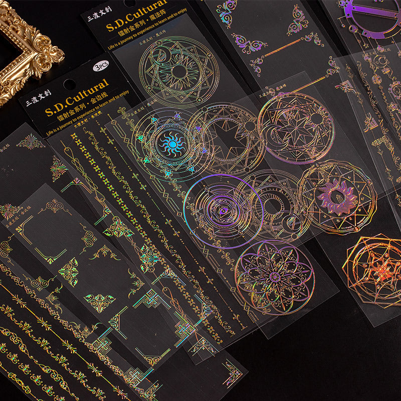 Bronzed Floral Relief PET Tape, 2m - ViktaShop