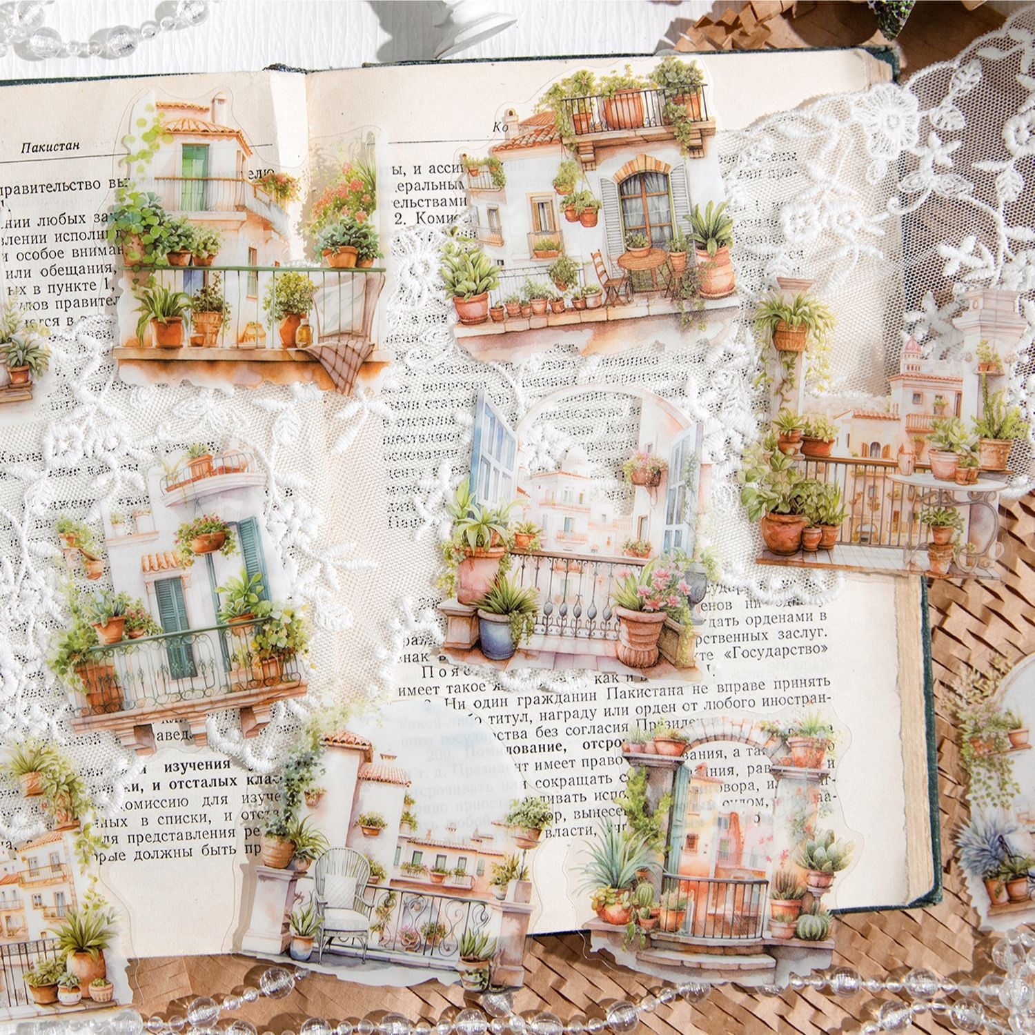 PET Sticker Pack - Daily Life Scenes, 20 Pcs - ViktaShop