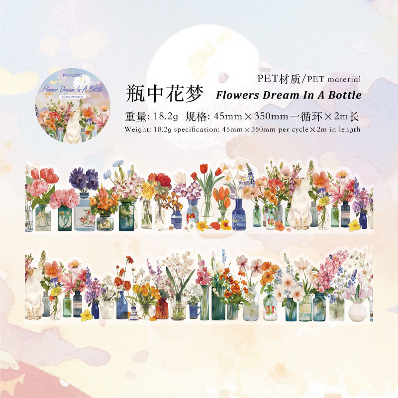 PET White Ink Tape – Shaped Strip Decorative Sticker - 2m - ViktaShop
