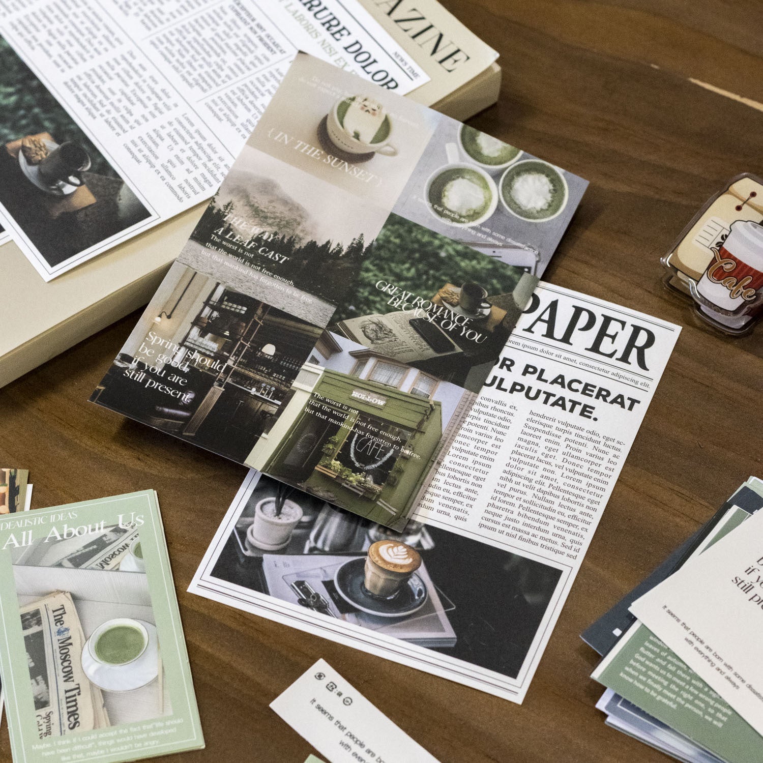 Material Bag – Coffee Instant Series, Magazine Style, 30 Pcs - ViktaShop