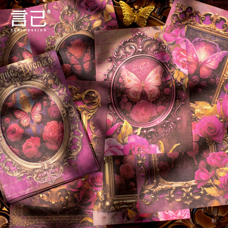 Retro Material Paper – Baroque Dream Series, 6 Options - ViktaShop