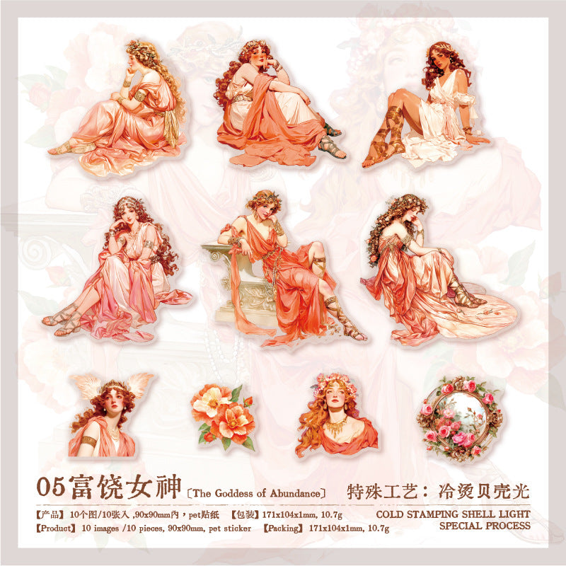 Elf Kingdom Series PET Stickers - 10 Pcs - ViktaShop