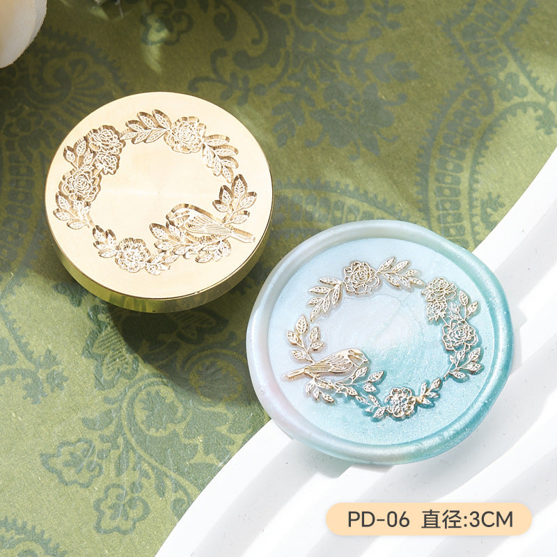 Flower & Bird Series Wax Seal Stamp – Copper Head Design - ViktaShop