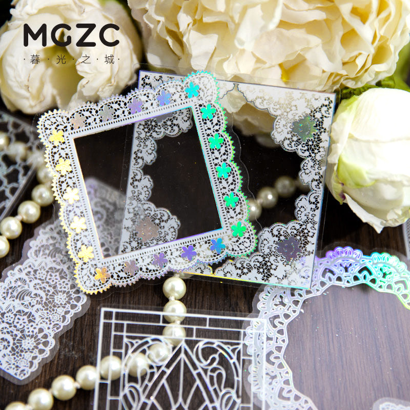 Twilight Gold Stamping Sticker - Lace Notebook Series, 6 Options - ViktaShop