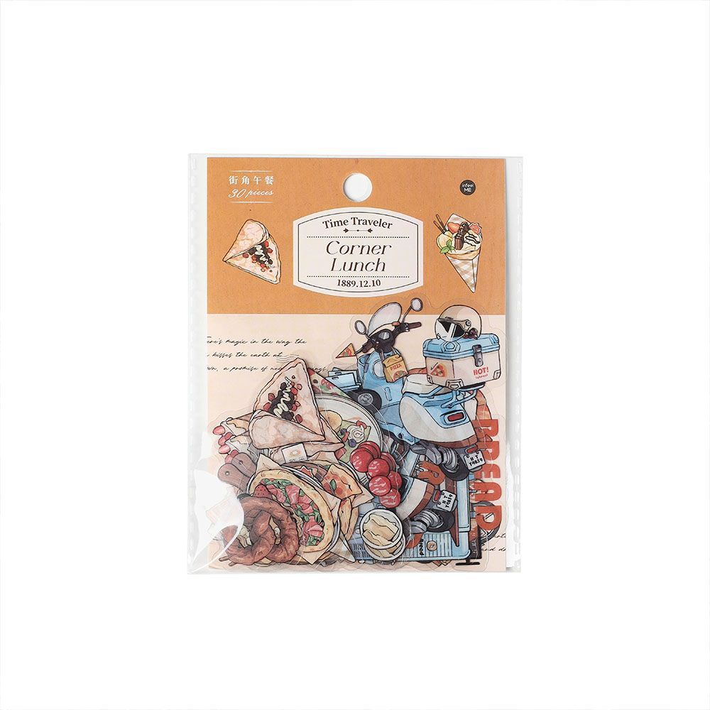 PET Sticker Pack - Time Walker Series, 30 Pcs - ViktaShop