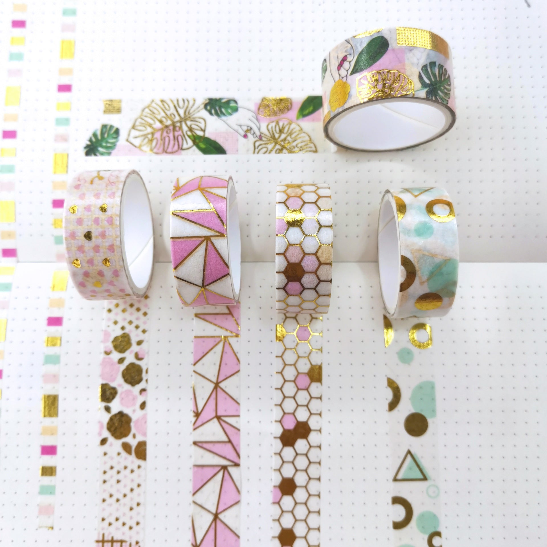 Cross-Border Special Bronzing Paper Tape Set, 3m - ViktaShop