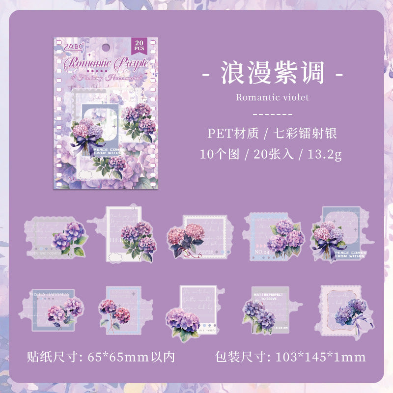 Transparent PET Plant & Flower Stickers - ViktaShop