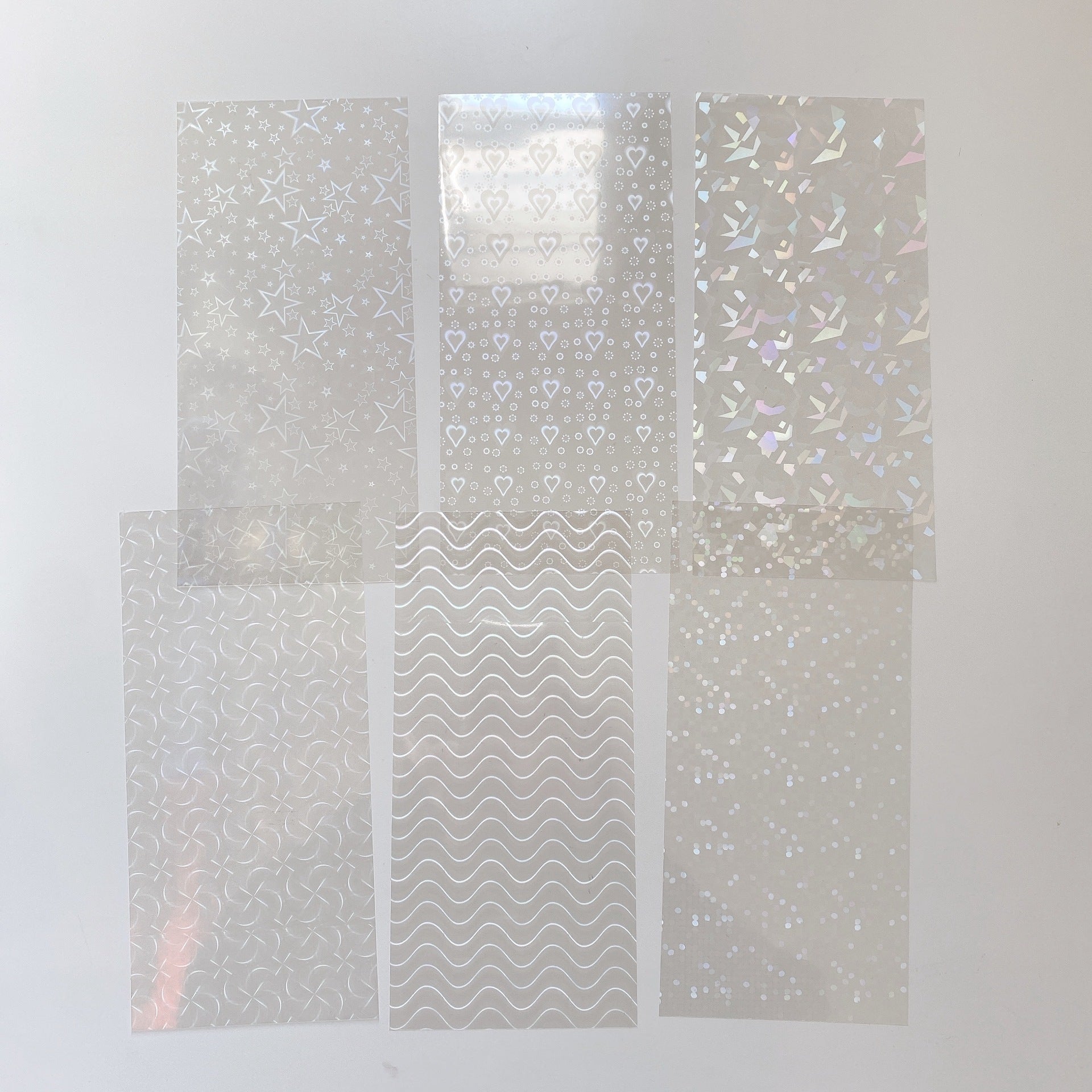 Polaroid Laser Film Stickers – Transparent Star Chasing Series - ViktaShop