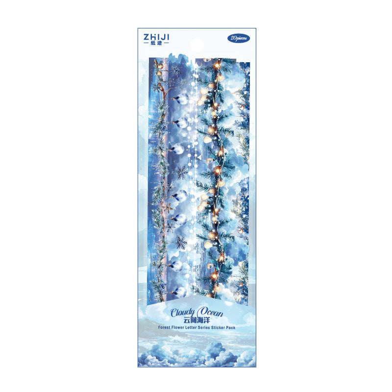 Paper Trace Forest Flower PET Stickers – Retro Lace Series, 6 Options - ViktaShop