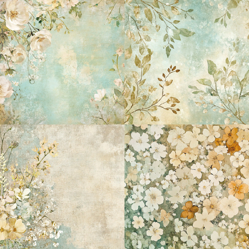 Background Paper – Single-Sided Pattern Paper, 24 Sheets - ViktaShop