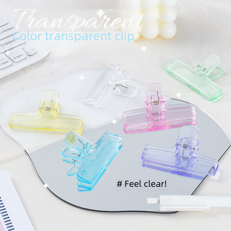 Transparent Acrylic Jelly Clip – Long Tail Stationery Clip - ViktaShop