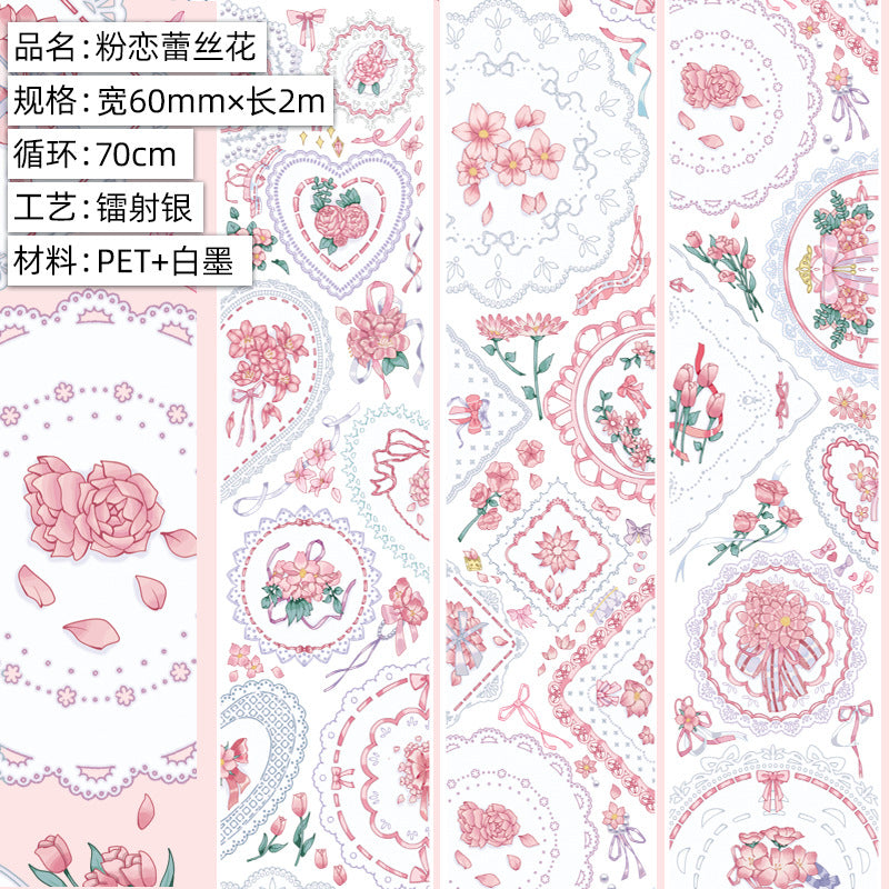 Flower Decoration – Creative Handmade Rose PET Tape - 2m - ViktaShop