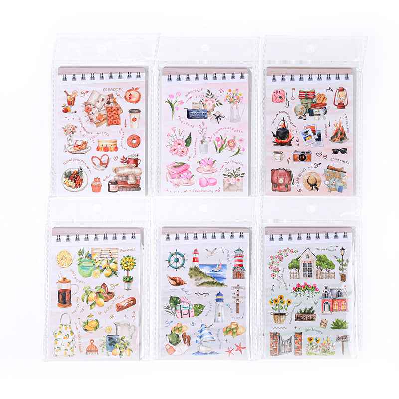 Die-Cut Double Material Sticker Book