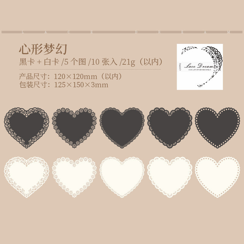 Collage Cards - Sisi Dream Series, 10 Pcs - ViktaShop