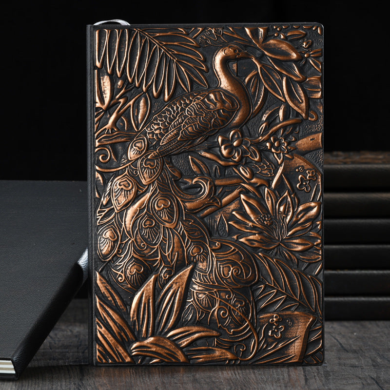 A5 Peacock Hardcover Business Notebook, 4 Options - ViktaShop