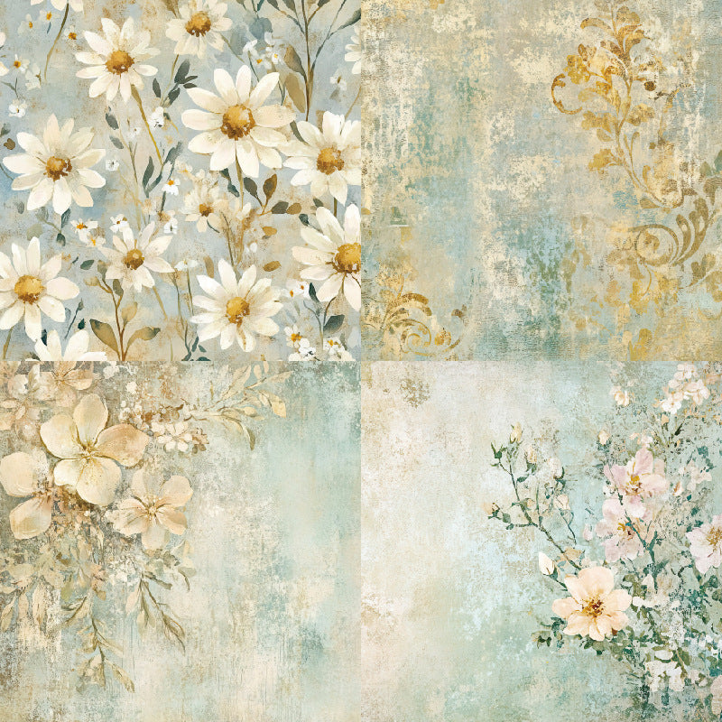 Background Paper – Single-Sided Pattern Paper, 24 Sheets - ViktaShop