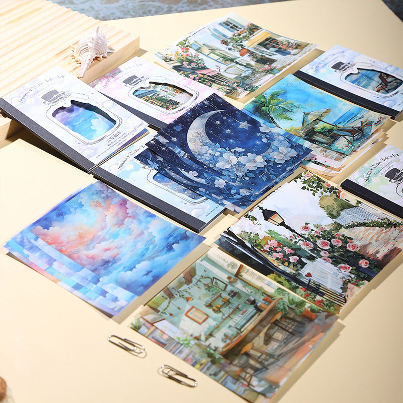 Summer Wave Bottle PET Sticker Book, 6 Options - ViktaShop