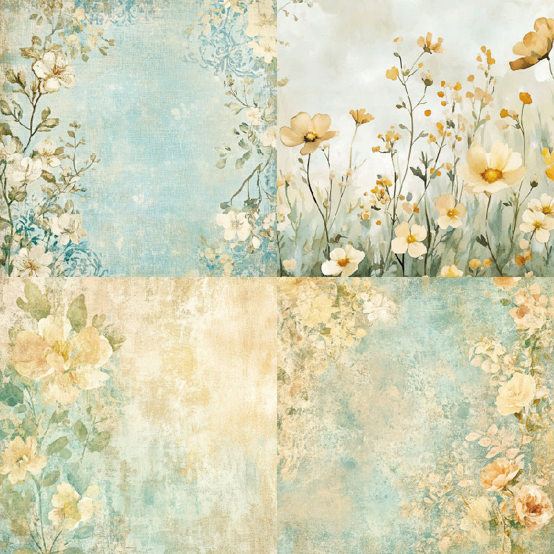 Background Paper – Single-Sided Pattern Paper, 24 Sheets - ViktaShop