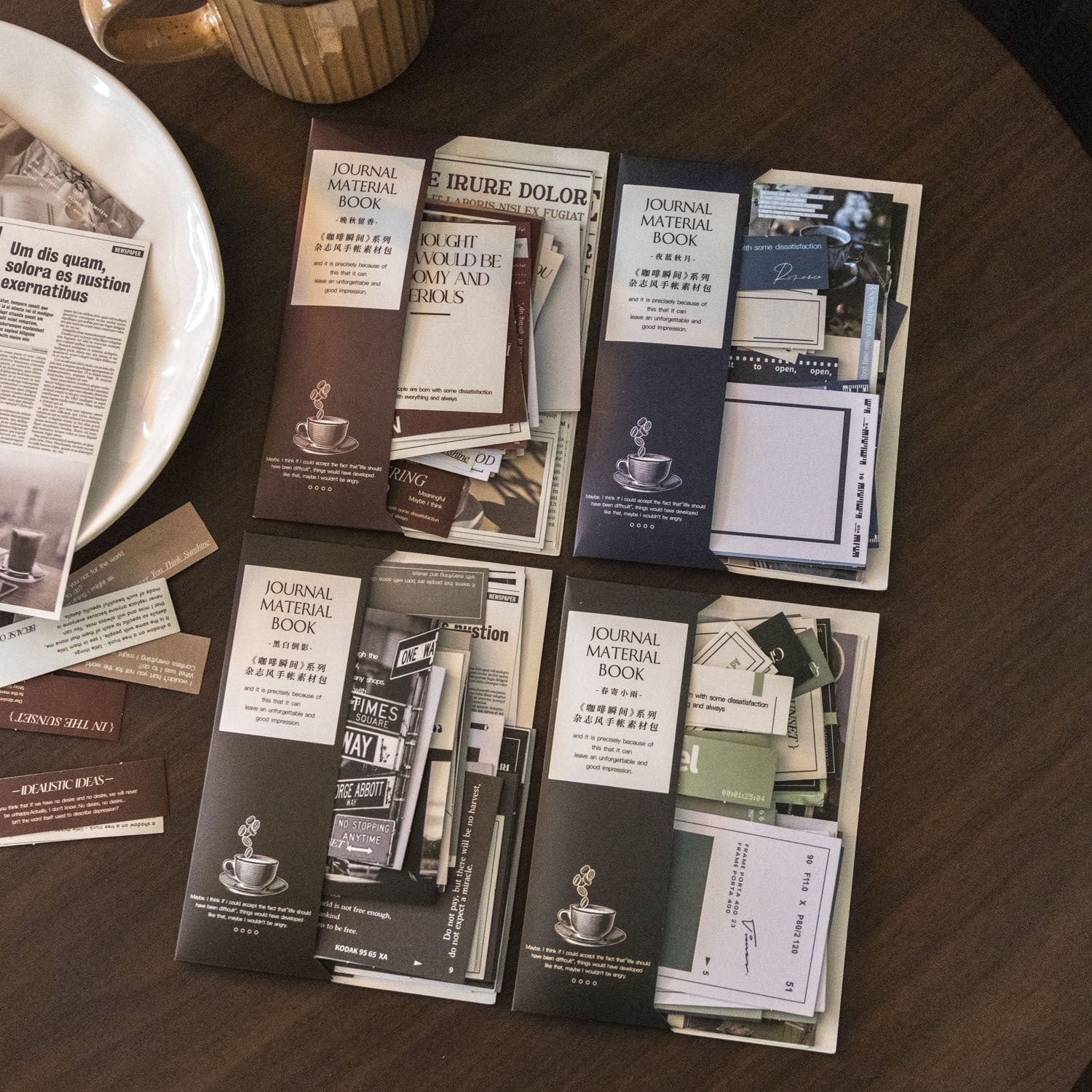 Material Bag – Coffee Instant Series, Magazine Style, 30 Pcs - ViktaShop